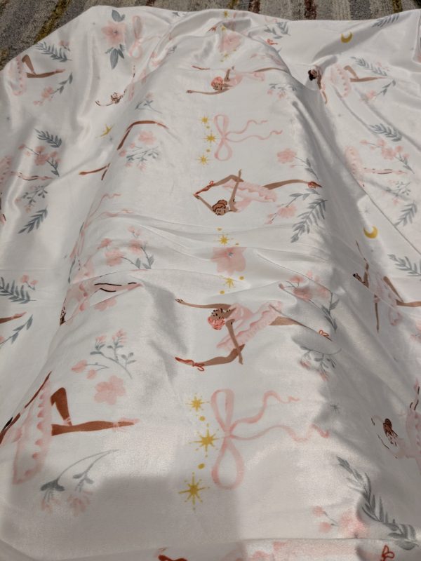 50 x 55 Ballerina Blanket, Minky Fleece, Lightweight but Warm